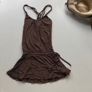 EUC brown dress size xs